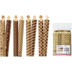 【377305】大黒 木製マドラー ひげ 袋入 48本アソート