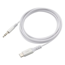【SMT-L18SP-W】AudioComm変換ケーブル(USB-C - φ3.5mmヘッドホンプラグ)