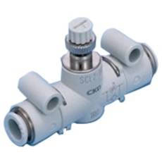 【SCL2-06-H66】CKD スピードコントローラ インラインタイプ ワンタッチ継手付