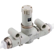 【DSC-S1-06-H44】CKD ダイヤル付スピードコントローラ インラインタイプ