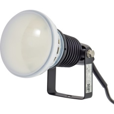 【AFL-E20J-BK】NICHIDO エコビックLED投光器20W 常設型 昼白色 電線1.5m 本体黒