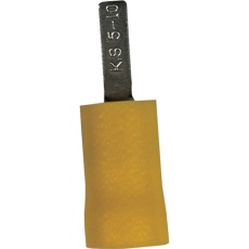 【EDV10-11MB-Q】ストロングホールド ビニール絶縁被覆付ブレード端子 電線サイズ:AWG12～10/3.5～5.5sq 25個入り