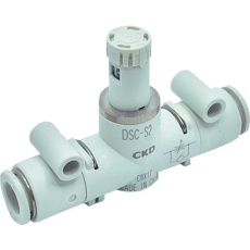 【DSC-S2-08-H66】CKD ダイヤル付スピードコントローラ インラインタイプ