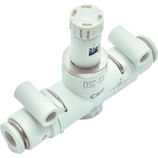 【DSC-S1-08-H66】CKD ダイヤル付スピードコントローラ インラインタイプ
