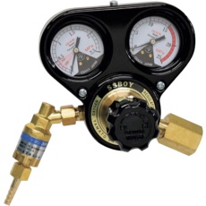 【SSBPOXE】YAMATO 溶断用調整器 乾式安全器同梱 酸素用 SSボーイプラス 関東式