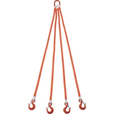 【G25-4P20-2.58】TRUSCO 4本吊ベルトスリングセット 25mm幅X2m 吊り角度60°時荷重2.58t(最大使用荷重3t)