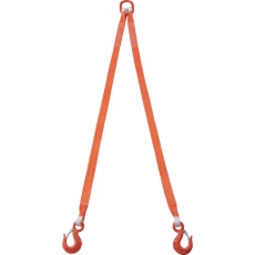 【G50-2P20】TRUSCO 2本吊ベルトスリングセット 50mm幅X2m 吊り角度60°時荷重2.58t(最大使用荷重3t)