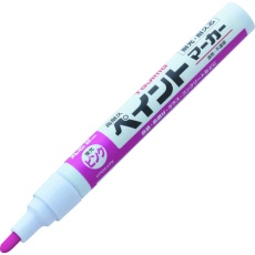 【KPEM-KPK】タジマ 高耐久ペイントマーカー 蛍光ピンク 中字・丸芯