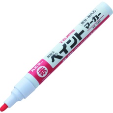 【KPEM-RED】タジマ 高耐久ペイントマーカー 赤 中字・丸芯