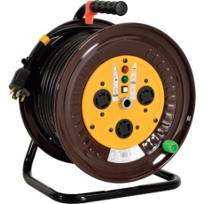 【ND-E330L-20A】NICHIDO 三相200Vドラム ロック(引掛)式コンセントドラム(屋内型) 30m