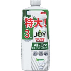 【27634】ジョイ W除菌 ALLinONE 食器+キッチン 緑茶の香り 詰め替え 約3回分 630ml
