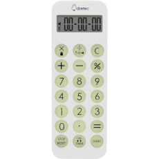 【CL-131WT】dretec 電卓・ライト付バイブタイマー ホワイト