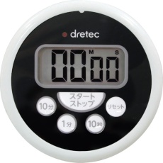 【T-533BKHA】dretec 洗えるタイマー ブラック