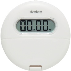 【T-558WT】dretec クリップ付バイブタイマー ホワイト