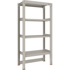 【M3-DB6354】TRUSCO スチールラック M3型中量棚 台車天板収納型 W900XD471XH1800 4段 単体