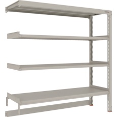 【M3-DB6664B】TRUSCO スチールラック M3型中量棚 台車天板収納型 W1800XD571XH1800 4段 連結