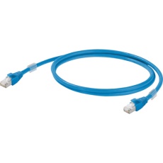 【1165900005】ワイドミュラー 両端RJ45コネクタ付き産業用イーサネットケーブル(二重シールド構造)青色0.5m