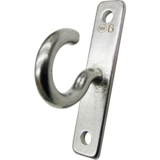 【B-2929】水本 ステンレス プレートフック (ツイスト) 10mm×45mm(1個入り)