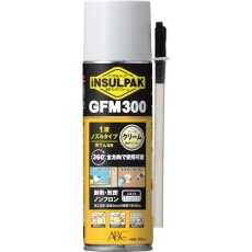 【GFM300C】ABC 簡易型発泡ウレタンフォーム 1液ノズルタイプ インサルパックGFM300 300ml フォーム色:クリーム
