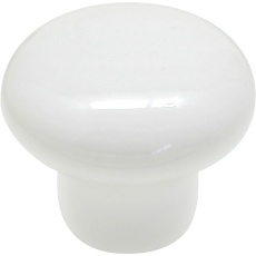 【TW-213】WAKI セラミックツマミ 白 25MM 4449/25