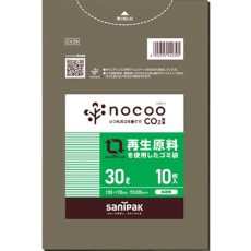 【CV39】サニパック NOCOO(ノクー)再生原料を使用したグレー半透明ゴミ袋30L10枚
