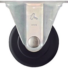 【540SHR-MCB75】ハンマー SUS 低床式重荷重用 固定 MCナイロンB車75mm