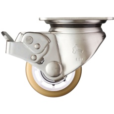 【545S0S-BAU65】ハンマー SUS 低床式重荷重用 自在 SP付 ウレタンB車65mm
