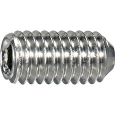 【F001-00608】TRUSCO 六角穴付止めねじ くぼみ先 ステンレス M6×8 20本入