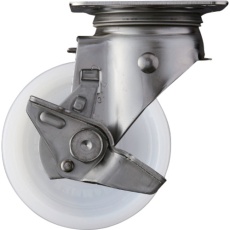 【313S-N100】ハンマー SUS サイドSP付 ナイロン車100mm