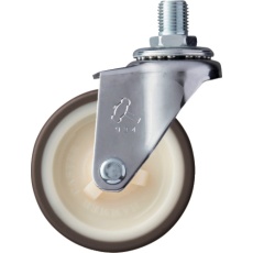 【420A-3UR65】ハンマー ねじ込み旋回式ウレタン車輪(ナイロンホイール)65mm M12