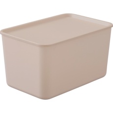 【FTB-45D-PB】IRIS 288497 フタ付き 積み重ねBOX FTB-45D ピンクベージュ