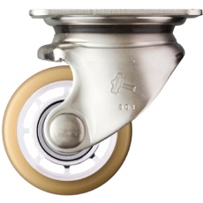 【540S0S-BAU65】ハンマー SUS 低床式重荷重用 自在 ウレタンB車65mm