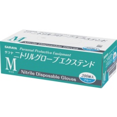 【50968】サラヤ ニトリルグローブ エクステンド 200枚 ブルー M