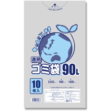 【6604830】HEIKO ゴミ袋 LD 透明 035 90L 10枚入り