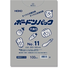 【6763311】HEIKO ボードンパック プラマーク入り #20 No.11 穴あり 100枚入り