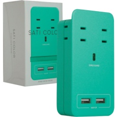 【CT221LB】Fargo SATI COLOR AC4個口 4.2A USB ライトブルー