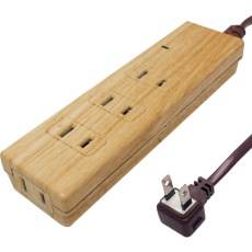 【PT402BEWD】Fargo NATURAL WOOD TAP AC4個口 ベージュウッド