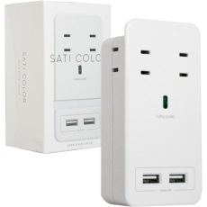 【CT221WH】Fargo SATI COLOR AC4個口 4.2A USB ホワイト