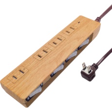 【PT403BEWD】Fargo NATURAL WOOD TAP AC4個口 個別スイッチ付 ベージュウッド
