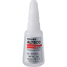 【W200X-20G】アルテコ 工業用 瞬間接着剤 W200X 20g (木材/多孔質材用)速硬化タイプ