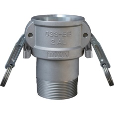 【633-BBL-1-AL】TOYOX カムロック ツインロックタイプカプラー オネジ アルミ 633-BBL 1インチ AL