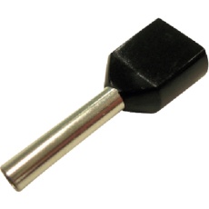 【FEI1.5-12X2】DST ツインフェルール形端子(100個入り)黒