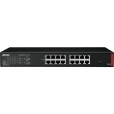 【BS-GSL2016P】BUFFALO 法人向け Giga対応 PoE Layer2 スマートLiteスイッチ 16ポート