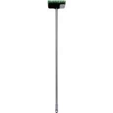 【111452】日本クリンテック Home&Base デッキブラシ 化繊 スチール柄 18cm