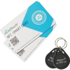 【5-NFC-2002CF】JSBTECH eGeeTouchNFC スマートカード & NFC スマートキーホルダー 2枚セット