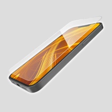 【PM-A25SFLGDTT】iPhone 16e ガラスフィルム ドラゴントレイル 高透明 簡単貼付ツール