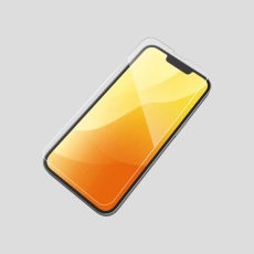 【PM-A25SFLGGT】iPhone 16e ガラスフィルム 高透明 簡単貼付ツール