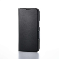 【PM-A25SPLFUBK】iPhone 16e ソフトレザーケース 薄型 磁石付