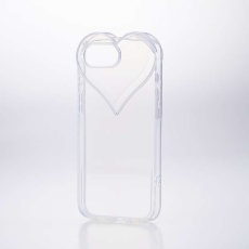 【PM-A25SUCHCR】iPhone 16e ソフトケース ハートフレーム
