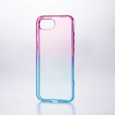 【PM-A25SUCWCPNBU】iPhone 16e ソフトケース グラデーションカラー
